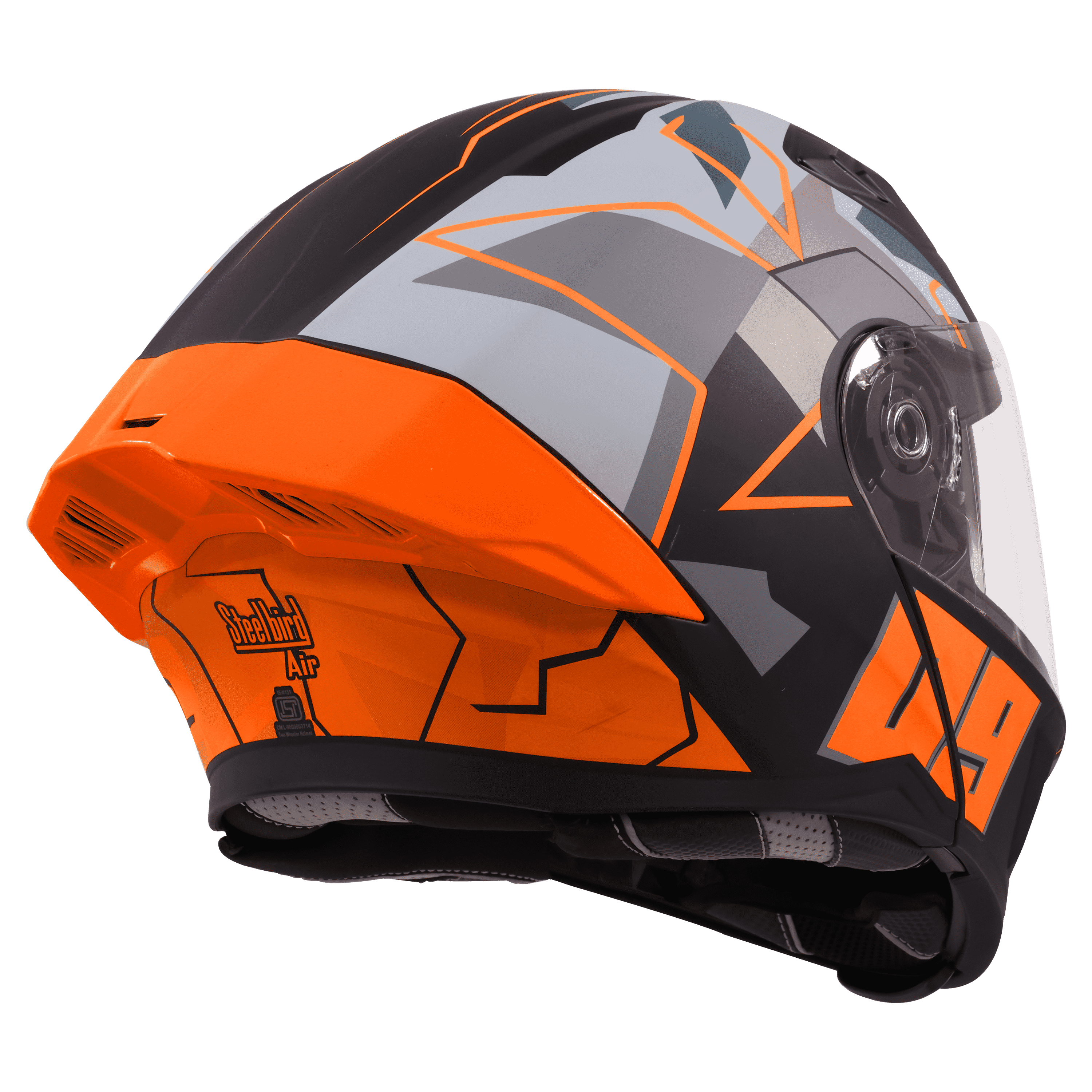 SBA-20 ISS 09 GLOSSY BLACK WITH ORANGE